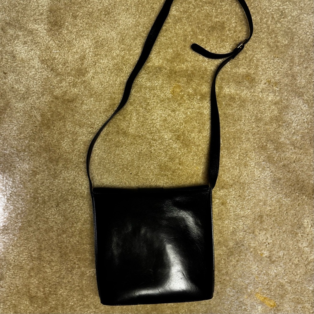 Vera‎ Pelle Black Leather Shoulder Bag - Picture 9 of 11